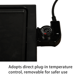 Plancha Eléctrica Antiadherente de 1600W de Calentamiento Rápido para Barbacoa, Parrilla Vertical sin Humo con Superficie Acanalada y Teppanyaki - Product Image 5