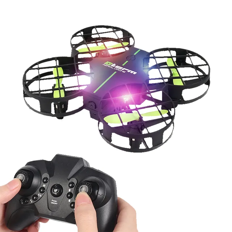 سعر المصنع 2.4G 6-محور مقطوعة الرأس وضع UFO Quadcopter مع مصباح ليد حيلة البسيطة RC الطائرة بدون طيار التحكم عن بعد الكهربائية لعبة للأطفال