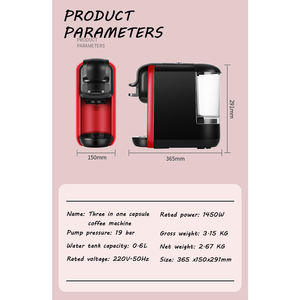 Máquina de cafetera Espresso eléctrica 3 en 1 de alta calidad, cápsula de café portátil de acero inoxidable para Hotel, hogar y oficina - Product Image 6