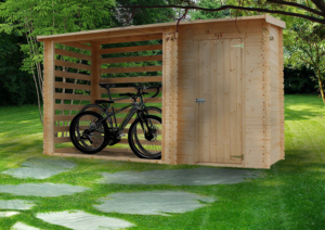 M205 Herramienta de madera duradera Cobertizo de troncos 3,64 M X 2M 4.9m3 Capacidad Almacenamiento al aire libre Muebles de jardín 146x199x348cm Inspirado en la naturaleza - Product Image 5