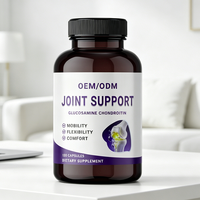 Complément alimentaire pour adultes à marque privée pour le soutien des articulations avec Glucosamine, Chondroïtine, MSM, Collagène, Curcuma, 60 capsules, OEM
