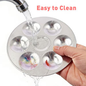 <span class=keywords><strong>Palette</strong></span> de mélange de peinture rectangulaire en aluminium à 6 puits FOSKA, conviviale et facile à entretenir, <span class=keywords><strong>pour</strong></span> peinture acrylique, huile, aquarelle et <span class=keywords><strong>gouache</strong></span> - Product Image 5