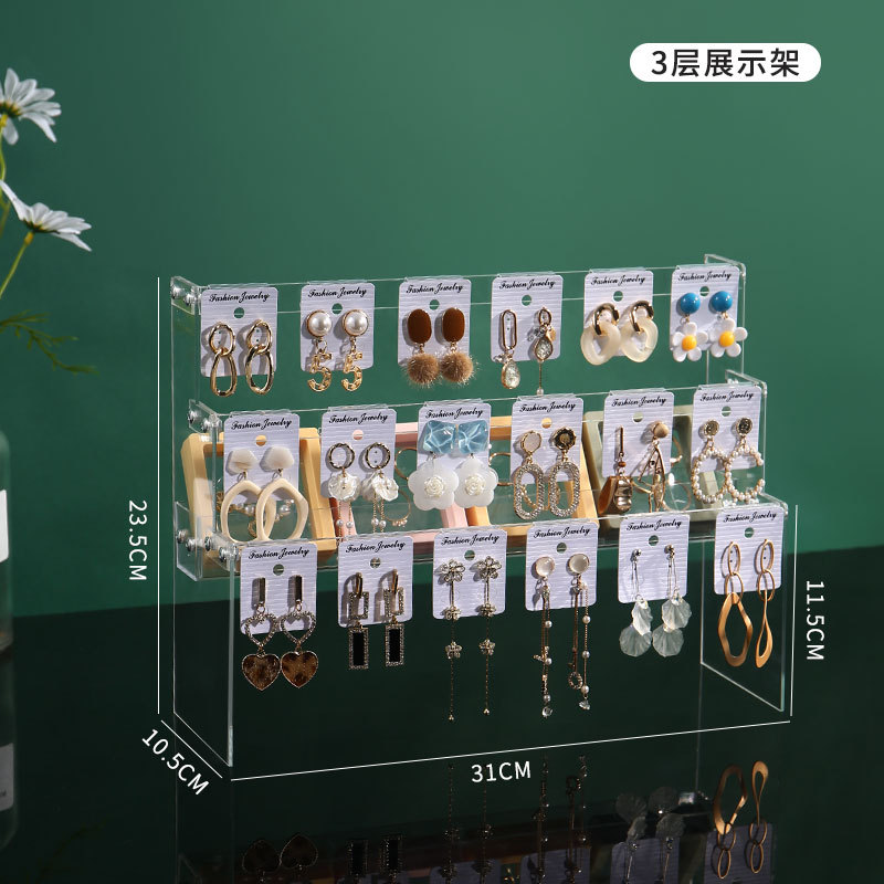 Transparent three-layer packaging with 21 hook cards included