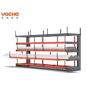 <span class=keywords><strong>Étagère</strong></span> de stockage industrielle moderne télescopique en acier, robuste, sur mesure, pour tubes, à 4/5/6 niveaux, avec roulettes, pour entrepôt - Product Image 2