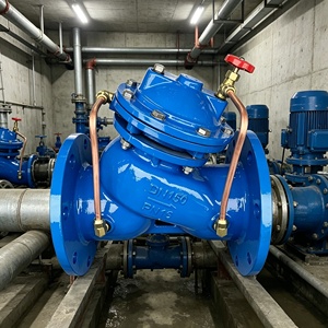 Válvulas de Control Multifuncionales para Bombas de Agua JD745X, de Hierro Fundido con Brida, para Suministro y Drenaje de Agua en Estaciones de Bombeo - Product Image 3