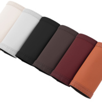 Housse de protection de poignée de toit de voiture en cuir de luxe, respirante, antidérapante, installation facile avec Velcro, accessoires intérieurs