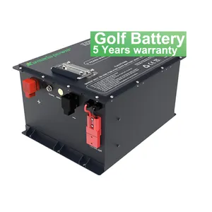 Batería de carrito de golf Kamada personalizada de fábrica 38V 48V 72V 80Ah 100Ah 105Ah 160Ah baterías de iones de litio carrito de golf con cargador