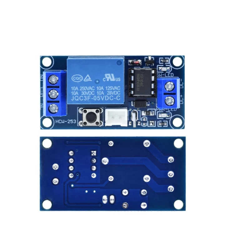 5V 12V Single Button Bistable Switch Bi-stable Relay Module Car ...