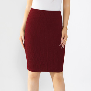 Vestido Midi Ajustado de Seda Brillante Personalizado de Alxin, Vestido Largo de Cintura Alta, Elástico y Ajustado, Ropa para Niñas, Faldas para Mujer - Product Image 6