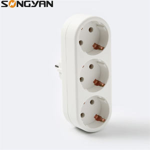 อะแดปเตอร์<span class=keywords><strong>แปลง</strong></span><span class=keywords><strong>ปลั๊กไฟ</strong></span>แบบยุโรป 1 ต่อ 3 แบบกำหนดเองจากโรงงาน ปลั๊กแปลงไฟแบบกลมยุโรป - Product Image 2