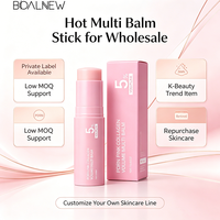 Baume hydratant illuminateur pour la peau, anti-âge, multi-zones, à base de PDRN et de collagène, en stick portable, pour un soin ciblé et un effet volume, OEM ODM