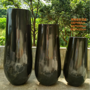 현대 유리 섬유 친환경 내구성 대형 높은 꽃병 냄비 바닥 꽃병 통로 기둥 스탠드 웨딩 홈 가든을위한 꽃 스탠드 - Product Image 6