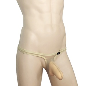 OEM Sexy Herren-Tangas Hochwertige Großhandels-Unterwäsche mit Elefantennase Schlichte Herren-Eisseide-Unterwäsche G-<span class=keywords><strong>String</strong></span> - Product Image 4