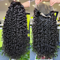 Meilleures perruques 100% cheveux humains vierges Remy, ondulées, pour femmes, noires naturelles, châtain clair, longues, avec dentelle frontale, brésiliennes, monofilament