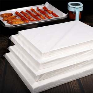 Feuille de cuisson rectangulaire épaisse en silicone pour barbecue, tapis de four en papier huilé - Product Image 1