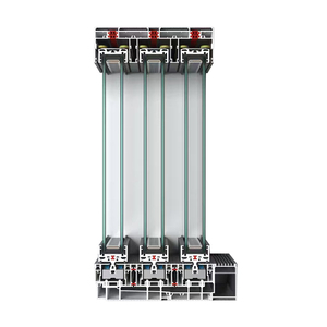 Thiết kế hiện đại toàn cảnh cửa trượt Patio trượt Cửa kính cách âm đôi Tempered nhôm trượt cửa kính - Product Image 6