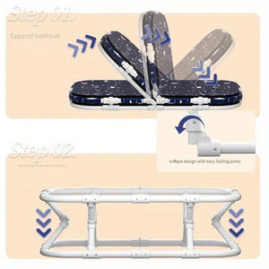 Grande <span class=keywords><strong>Baignoire</strong></span> Pliable pour Adulte, <span class=keywords><strong>Baignoire</strong></span> <span class=keywords><strong>Gonflable</strong></span> Portable Thermostatique en Plastique pour Bain Complet dans la Salle de Bain - Product Image 6