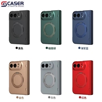 Nouvelle arrivée, coque de téléphone anti-chute avec film de protection intégré, béquille rotative magnétique invisible, charnière anti-chute pour iPhone Ultra/Fold 8/Flip8