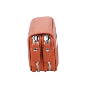 Cartera minimalista RFID para tarjetas de crédito, billetera inteligente automática para mujeres, funda de tarjeta de cuero genuino rfid - Product Image 2