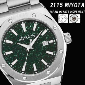 Reloj de Cuarzo Plateado de Lujo para Hombre, Venta al por Mayor de Fábrica China, Esfera con Diseño de Cielo Estrellado, Diámetro de 42 mm, Acero Inoxidable, Reloj de Lujo - Product Image 3