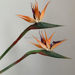 B-775 Flores Artificiales Decorativas para el Hogar y Hoteles, Planta Simulada de Strelitzia, Flores Tropicales Artificiales con Tacto Real, Ave del Paraíso - Product Image 2
