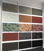 Panel de Piedra de Poliuretano Ligero para Decoración Exterior, Panel de Pared de Piedra Artificial 3D