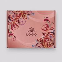 Usine Design Personnalisé Logo Papier Ondulé Pliant Boîte Mailer Emballage Boîte D'expédition Rose Couleur Impression Robe De Luxe