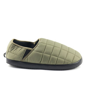 Mules en nylon matelassées noires pour homme, pantoufles d'hiver pour le camping, pantoufles en duvet - Product Image 5