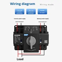 Interrupteur de transfert automatique double alimentation Chint NXZBN-63A 2P 4P, commutation rapide, protection contre les surcharges 6KA 10KA