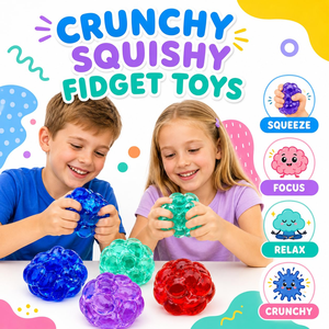 Crunchy New Crystal Gem <b>Ball</b> <b>Squeeze</b> Toys Colorful Noisy Sensory Stone Relief Toy Vacuum Sensory Squishy Novelty Gag for Autism - Product Image 5