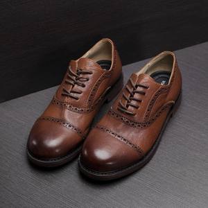 Chaussures en cuir formelles britanniques pour hommes avec cuir incrusté, très adaptées au travail et à la nouvelle vie - Product Image 3