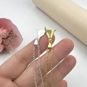 Collane abbinate per coppie, mignolo promettono collane di coppia abbinate, collana con ciondolo a cuore di coppia per lui e lei - Product Image 4