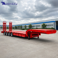 Semi-remorque surbaissée Dolly 50-80 tonnes, ultra-basse, avec rampe et treuil pour camions