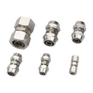 Liyuan Pneumatic <b>Quick</b> <b>Connector</b> Straight Through 4 6 8 10 12mm High Pressure Copper Nickel Plated - Product Image 2