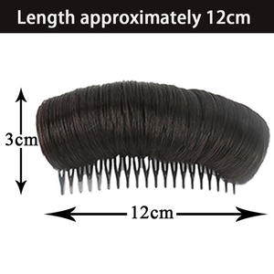 Extensiones de Cabello K-Silk P-Silk con Peinado de Peineta, Estilo Natural Marrón, Rizado y Voluminoso, para Mujer, Moño Invisible para la Frente - Product Image 4