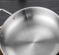 Pot à nouilles instantanées en acier inoxydable 316, antiadhésif, à double poignée, style coréen, pour ramen aux fruits de mer doré, pot militaire épaissi pour soupes