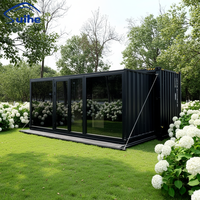 Maison préfabriquée moderne en conteneur maritime, 2 chambres, extensible et pliable, pour usage en villa