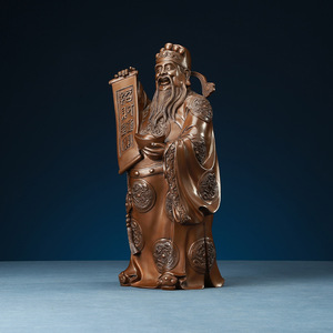 Figurita de cobre del Dios de la riqueza, estatuilla decorativa fundida a mano para el hogar, oficina, escritorio, regalo de Año Nuevo Chino - Product Image 3