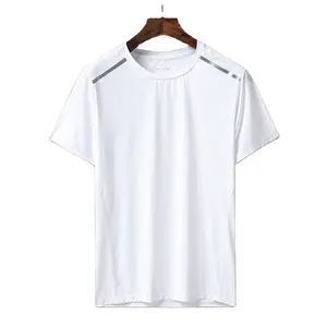 Быстросохнущая Спортивная футболка для мужчин и женщин, шелковая футболка с короткими рукавами для пар, фитнеса, бега, отдыха, летняя одежда для мужчин