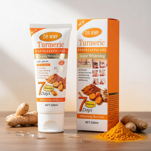 Gel Exfoliante Super Blanqueador de Cúrcuma de Marca Privada 100ml, Extractos Naturales de Plantas, Limpieza Profunda <span class=keywords><strong>para</strong></span> Todo el Cuerpo - Product Image 1