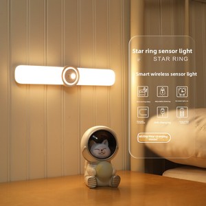 SIXWGH Luce con Sensore di Movimento PIR Ricaricabile, Design <span class=keywords><strong>a</strong></span> Barra con Autofocus, Uso Universale, Dimmerabile, Montaggio Magnetico per Casa e Garage - Product Image 5