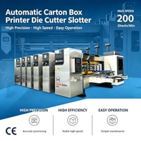 Machine d'impression, de rainurage et de découpe électrique 3 couleurs Flexo 1426 pour carton ondulé à encre aqueuse