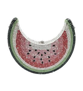 Sac de soirée élégant pour femme en cristal de lune, magnifique pochette en forme de croissant ornée de strass, sac à main original pour mariée et mariage - Product Image 1