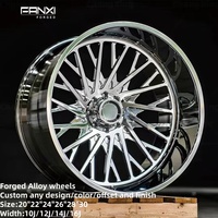 Jantes forgées FANXI JTX du même type 20x10 22x12 24x14 24x16 26x12 26x14 26x16 avec enjoliveurs rotatifs 5/6/8 trous pour Ford F150/250/350
