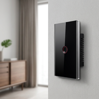 Interrupteur intelligent WiFi de haute qualité Smart Life en verre, commande vocale, luxe, meilleur prix