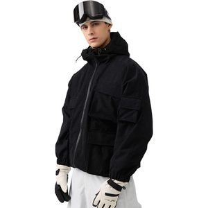 Veste de snowboard unisexe personnalisée, imperméable 15K, respirante 10K, coupe ample, vêtements de ski - Product Image 1