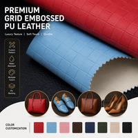 Tissu en cuir synthétique vegan en microfibre PU tissé extensible de 1 mm avec logo personnalisé en relief pour canapé, vêtements et décoration intérieure