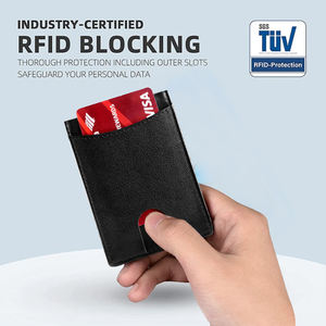 Logo personnalisé Porte-cartes en cuir PU coloré pour cadeaux promotionnels Porte-cartes - Product Image 6