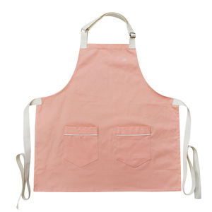 Delantal de Cocina Rosa para Niños, Delantal Profesional Unisex con 2 Bolsillos para Cocinar, Trabajar, Hornear, Delantal de Algodón - Product Image 1