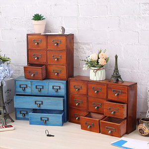 Farmhouse Home Decor Wooden DIY <strong>Apothecary</strong> Jewelry Craft Supplies Desktop 16 Drawers Storage Organizer <strong>Cabinet</strong> - Product Image 6